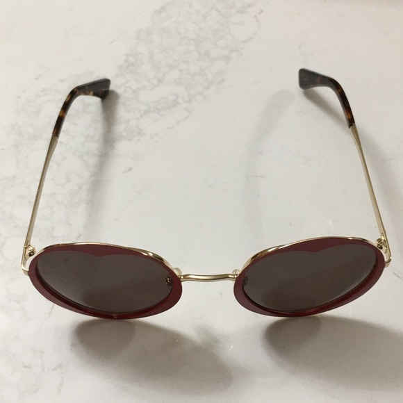 RARE HARD TO FIND Kate Spade “Rosaria” Heart Sunglasses NWOT - Picture 2 of 11